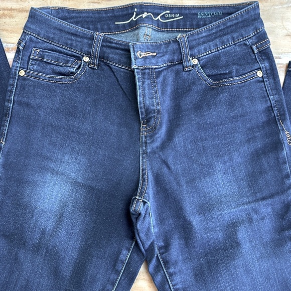 INC skinny leg denim jeans, size 6 petite, regular fit - International Concepts - Picture 1 of 10